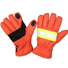 Orange Firefighter Gloves